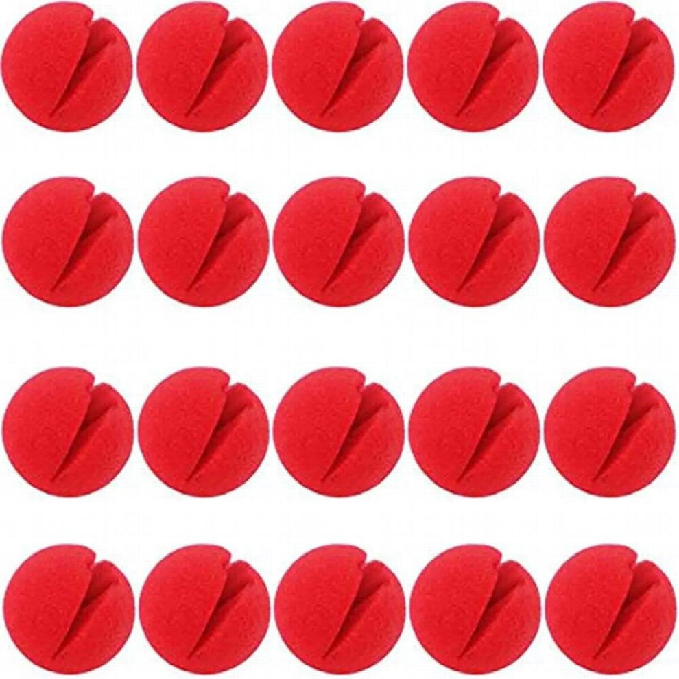 20pc Novelty Cosplay Nose Red Foam Sponge Noses Clown Nose for Christmas Comic Costume Party Favors Magic Dress Circus Kid Adult