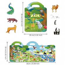 1 PCS Reusable Sticker Books for Kids 2-4 Static Adhesive Stickers Book for Toddlers Educational Toys Birthday