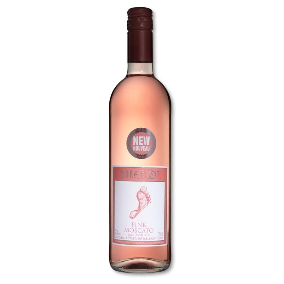 Barefoot Wine Pink Moscato, 750ml- 1BOTTLE