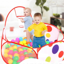 Portable Baby Playpen Children Ball Pit with Basketball Hoop Kids Dry Ball Pool Folding Indoor Outdoor Ballenbak Toys