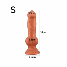 Sex Shop Oversized Liquid Silicone Dog Dildo Anal Plug Soft Penis Anal Dilator Phallus Stimulate Vagina Anus Animal Dick Sex Toy