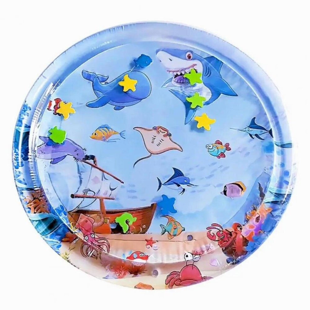 Novel Baby Water Play Mat Large Area Baby Water Playing Mat Round Kids Water Playing Pad Cushion Entertainment