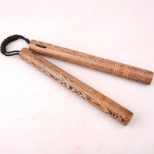 2023New Solid Wood Double Stick Red Sandalwood Double Cut Stick Rope Practical Performance Double Stick Double Stick