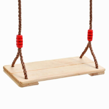 Outdoor Garden Wooden Hanging Swings Yard With Adjustable Rope Nostalgic Home Indoor Community Equipment Two Board Birthday Gift