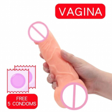 Male Masturbator Man Dildo PenisThick Dick Porno Gode Anal Sex Toys for Women Man Cock Huge Dildo Realistic Skin Penis Sleeve 18