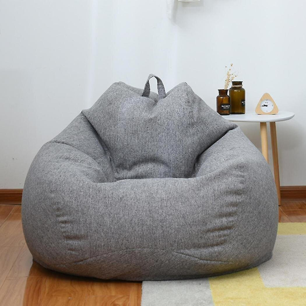 (Gray, 100 * 120cm) Brand New Extra Large Bean Bag Chairs Couch Sofa Coer Indoor Lazy Lounger For Adults Kids Hotsale!
