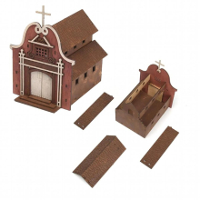 1/72 European Architecture 3D Puzzle Wooden House Model for Teens Adults