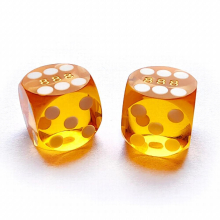 Bescon Dice Professional Precision Dice Round Corner 5/8" (16mm) with Random Serial Number, Precision Cut Dice 16MM 2pcs Set