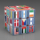 3x3x3 Magic Puzzle Cube National Flag Pattern Cube Childrens Educational Toys 2