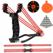 Boy Toys Powerful Slingshot With Wrist Rest Outdoor All-Metal Material Sling Shot Heavy-Duty Large Slingshot For Fishing