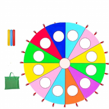 Kindergarten children Colorful Mat Rainbow Umbrella Parachute Toy Parent-child Activities Game Props Children Outdoor Sports