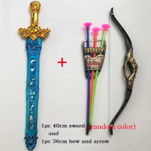 Bow And Arrow Sword Toys Funny Shooting Outdoor Sport Games Toy Plastic Archery For Children Kids Boys Set