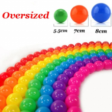 50/100 pcs 5.5/7/8 cm Eco-Friendly Colorful Soft Plastic Ocean Ball Pool Tent Fun Toy Baby Crawling Children Kid Outdoor
