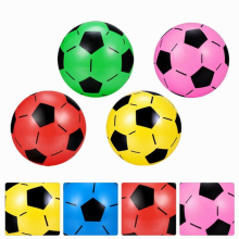4 Pcs Inflatable Ball Football Balls Kids Soccer Toy Expansion Plastic Pool Party