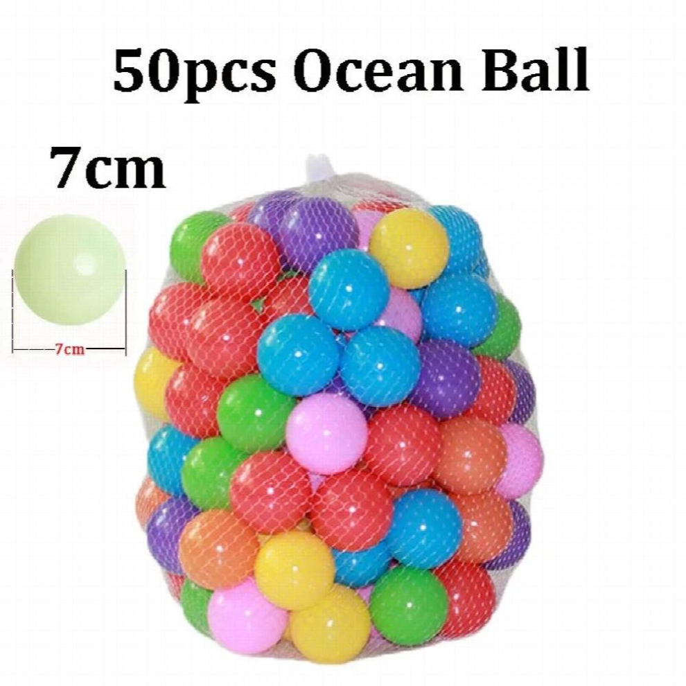 50-200pcs Colors Baby Plastic Balls Water Pool Ocean Wave Ball Kids Swim Pit With Basketball Hoop Play House Outdoors Tents Toy