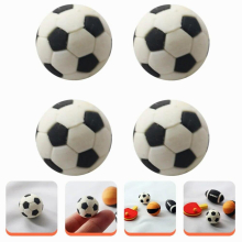 Table Soccer Foosballs Replacements: 4pcs Rubber Soccer and Soccer Balls Game Accessory Ornaments