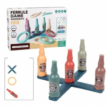 Wine Bottle Ring Ferrule Party Game Kids Outdoor Sport Hoop Ring Toss Toy Cross Garden Games Pool For Children Gift