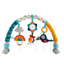 Baby Stroller Arch Toy Infant Crib Mobile Musical Animal Toys Foldable Travel Car Seat Toy Activity Arch for Bouncers Pram