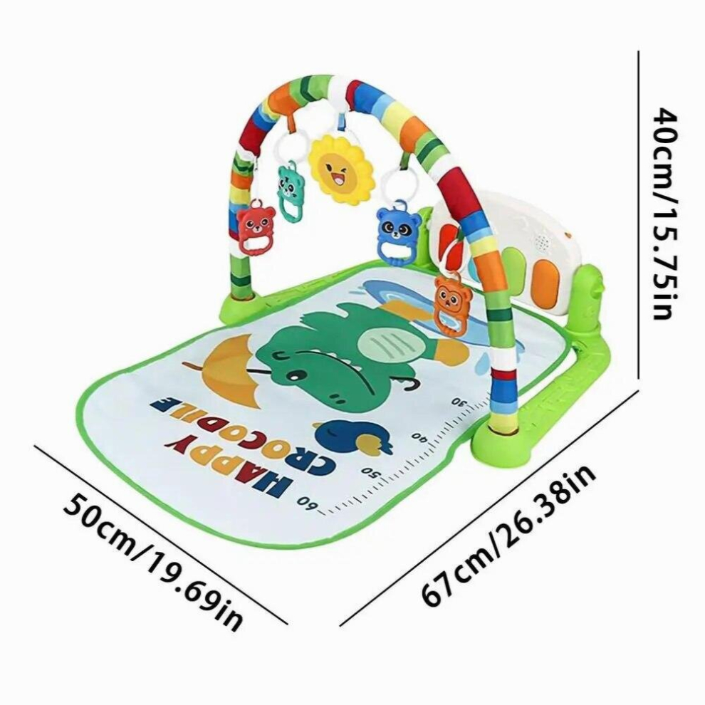 Kids Carpet Playmat Baby Gym Educational Rack Toys Baby Music Play Mat With Piano Keyboard Infant Fitness Carpet Xmas Gift