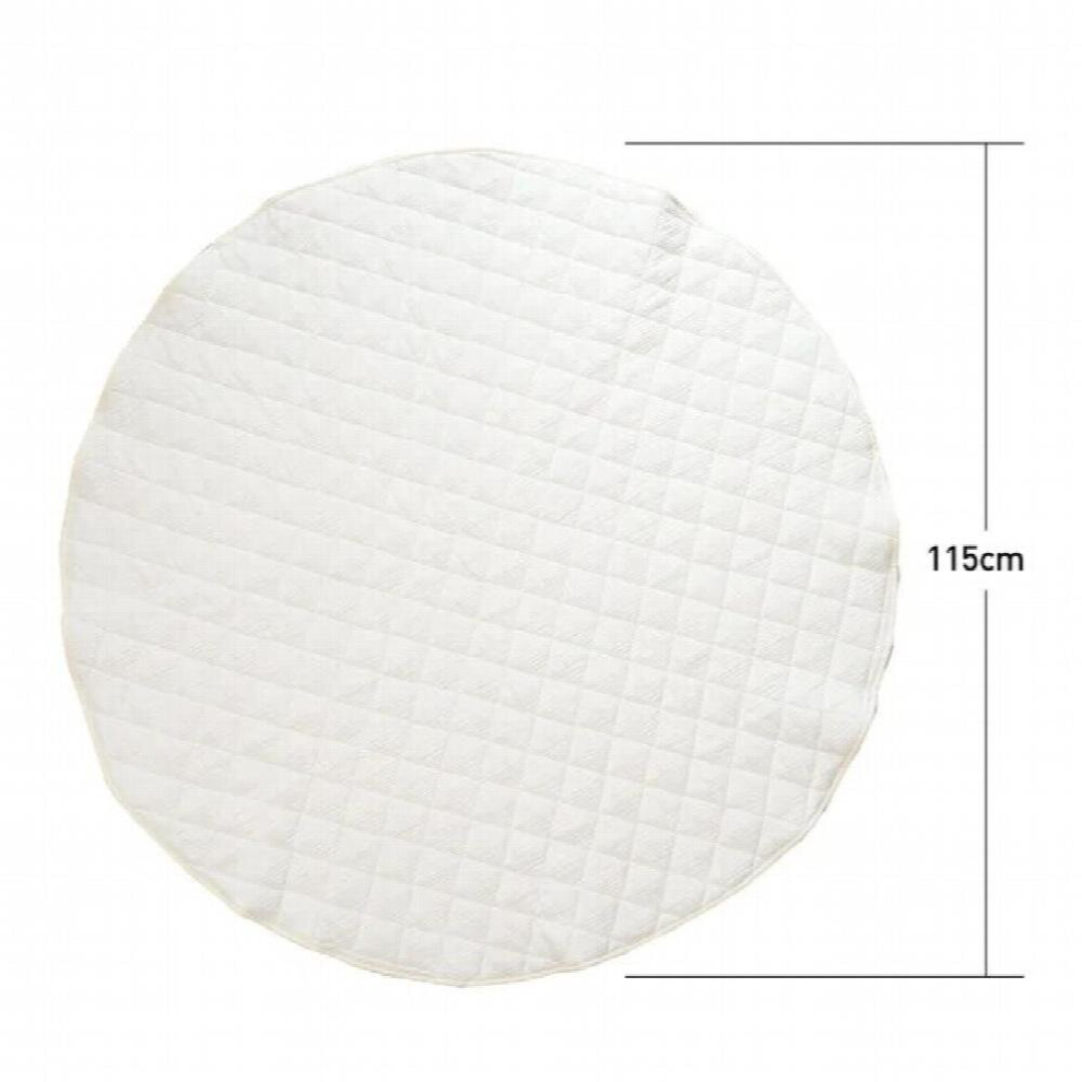 Cotton Quilted Baby Play Mat Round Childrens Floor Playmats for Kids Toddler Baby Playgym Teepee Tent Mat Photography Props