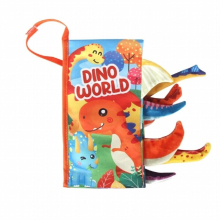 Infant Cloth Book 3-D Tail Book Baby First Book Brain Developmental Recognition Tearproof Books Preschool Teaching Props E65D