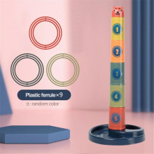Baby Toys Circle Throwing Pile Tower Early Educational Toy For Babies Educational Baby Gift Stacking Toy For Children ParentGame