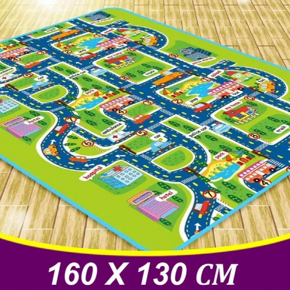 Kids Play Mat Baby Floor Mat Crawling Mat Children Play Carpet Kids Rugs and Carpet City Traffic Kids Play Rug PX24S