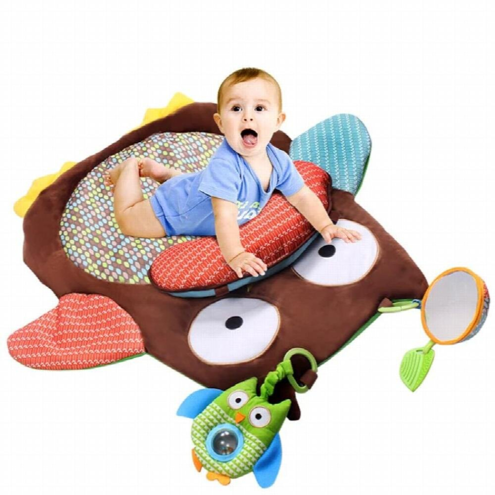 Baby Activity Mat Crawling Mat Play Mat With Teether And Bells Soft Good for Childern Kids