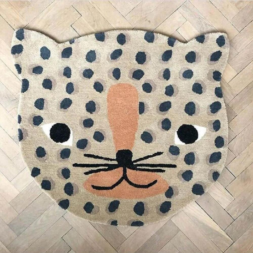 Nordic Carpet Kids Room Round Rugs Bedroom Floor Mat Cotton Game Playmat Baby Crawling Play Mat Blanket Children Room Decoration