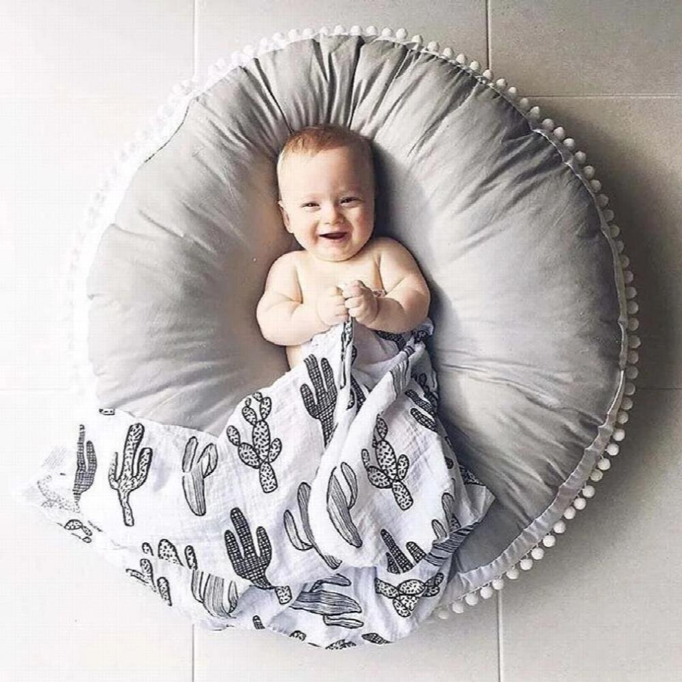 Cotton Baby Play Mat Game Blanket Newborn Photography Props Crawling Pad Round Infant Toys for Children Kids Rug Gym Activity