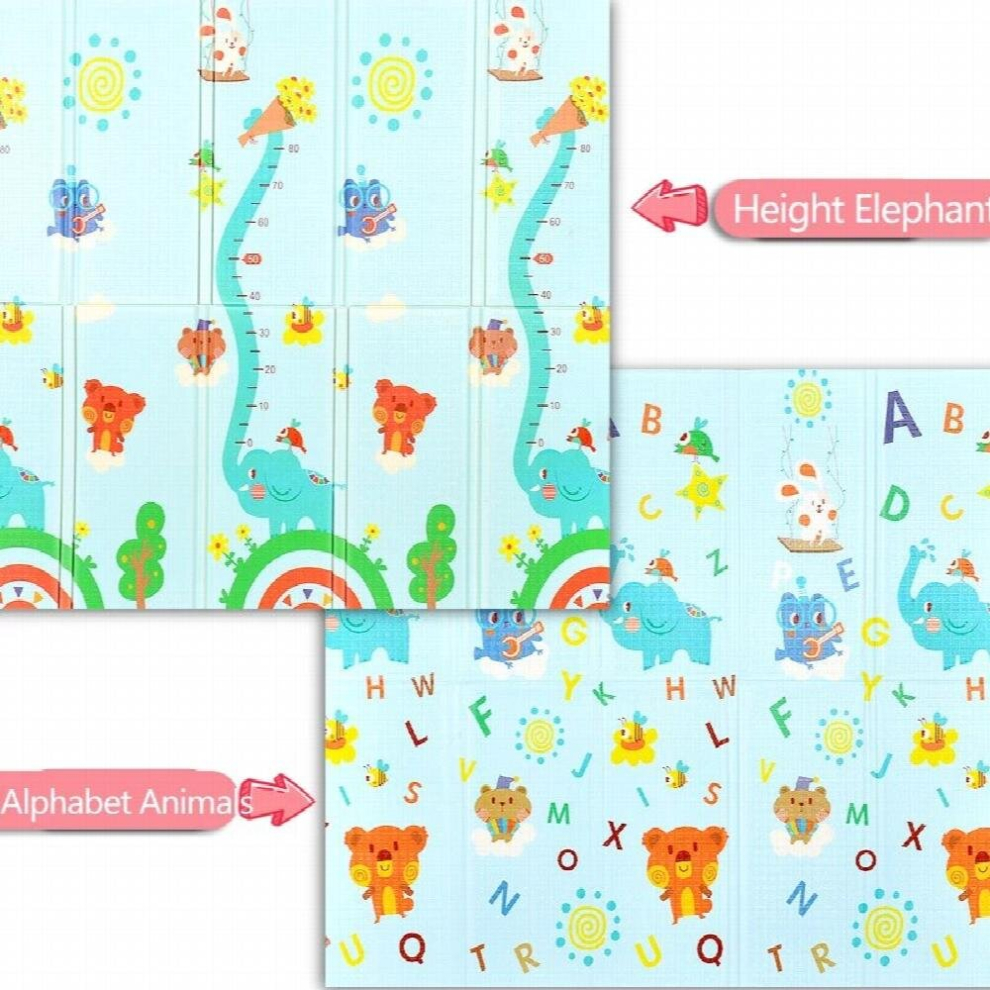 IMbaby Crawling Mat 180x200cm Childrens Mat for Children Folding Carpet Play Mats Waterproof Baby Toys Game Pad Baby Activity