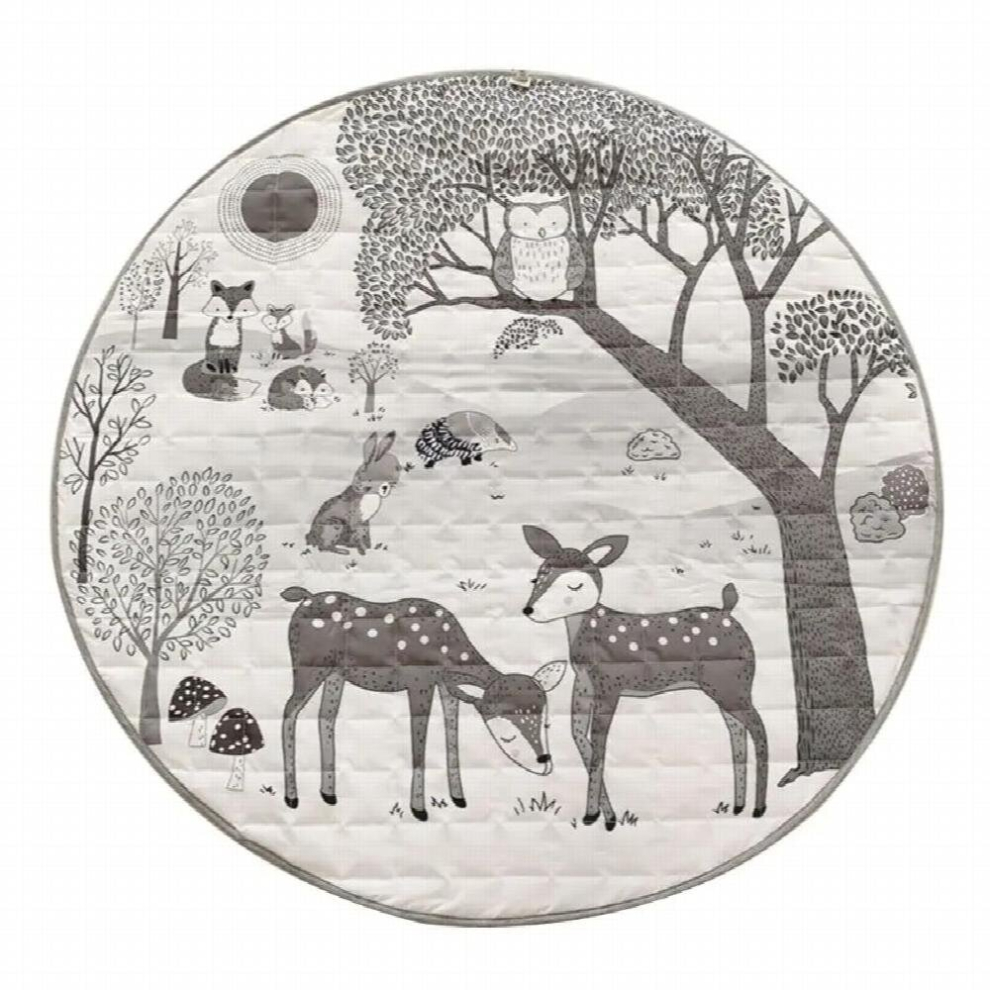 Baby Play Mat Newborn Infant Crawling Blanket Round Floor Carpet Rug Props Decor BX0D
