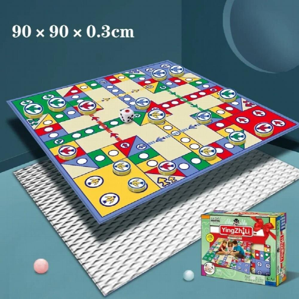Crawling pad suitable for children and infants Portable crawling pad with chess and Ludo board suitable for home and party games
