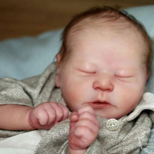 21inch Unpainted Mold Blank Reborn Doll Kit Edition Chase Sleeping Baby Unfinished Diy Bebe Doll Parts