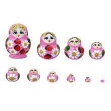 10x Nesting Doll Cartoon Matryoshka Dolls for Birthday Gift Home Easter
