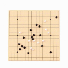1 Set Mini Go Board Game No Deformation Workmanship Moisture-proof Go Board Game for Kids