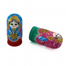 7Pcs Nesting Doll, Matryoshka Dolls, Collectible Crafts, Stackable Nesting Wishing Dolls for Birthday, Table Office