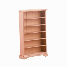 Fashionable Vibrant Mini Bookcase Model 3D Shape Decorative Dollhouse Bookshelf Furniture Accessories