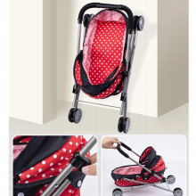 Lightweight 4-Wheels Dotted Baby w/ Light Pretend Toys