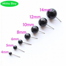 (4MM 50pcs WHITE-4MM) Hot Eye accessories DIY Plush Glass Eyes 4/5/6/8/10/12 mm Needle Felting Bears Eyes Dolls Accessories Hot Toy Gift