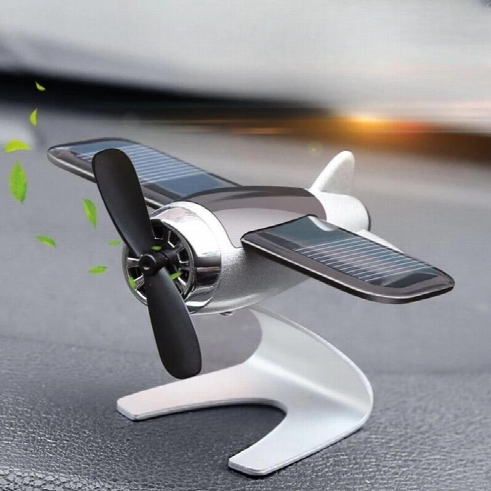 Car Air Freshener Smell In The Styling Solar Airplane Model Center Console Decoration Creative Auto Fragrance Air Fresheners 885678921815