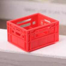 1:12 Dollhouse Basket Drink Storage Basket Beer/Cofee Basket Model Kitchen Decor Toy Doll House Accessories