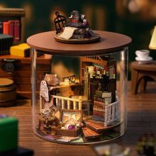 3D Dollhouse Diorama Toys DIY Wooden House Puzzle Model Dollhouse with Furnitures Kits for Children