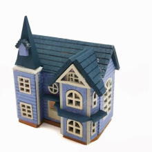 Scene Model Toys 1/12 DIY Dollhouse Kit Playing House Doll Houses Wood Villa Puzzle