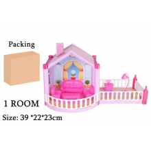 Children Doll House 3D Assembled Diy Manual Montessori House Villa Set Princess Castle Girls Puzzle Toy Kids Toy Birthday Gift