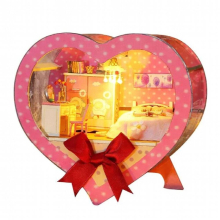 Year Gift Diy Doll House With Furniture Love Box Wooden Dollhouse Children For Toys Birthday Christmas