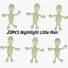 Funny Toys TPR Soft Glue Night Glow Small Skull Elastic Stretchable Halloween Trickster Vent toy
