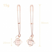 Colorful Metal Nipple Clamps With Chain Set Woman Rainbow Nipple Clips Breast Bondage Restraint Slave Fetish Female Sex Toy