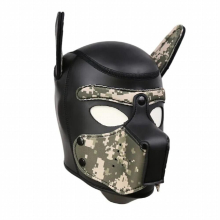 Fetish Gay Puppy Play Rubber Hood Adult Games Dog Slave Full Head BDSM Bondage Mask Hood Erotic Cosplay Sex Toys for Men Gay