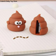 silicone Poop Pencil Sharpener tricky Poop Cake Pencil Planer Childrens Pencil Accessories